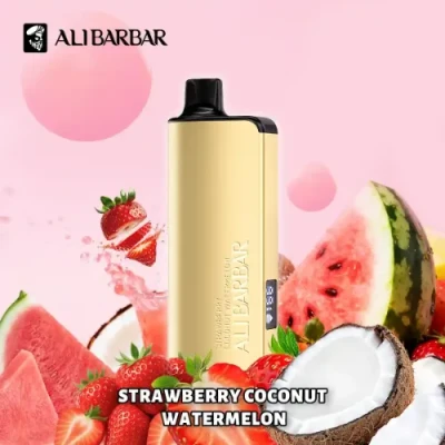 Strawberry Coconut Watermelon - ALIBARBAR INGOT 9000 Puffs